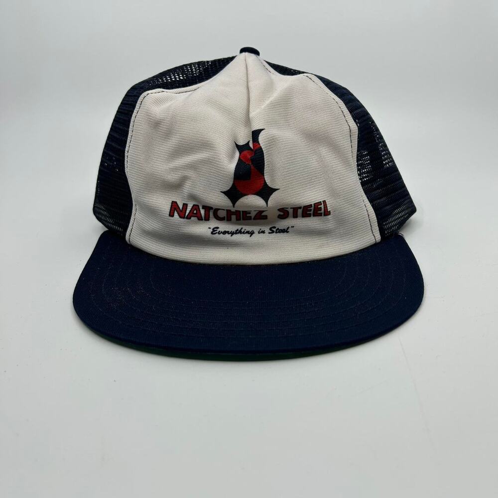 VTG 80s Natchez Steel trucker hat